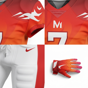 Maillot de football américain personnalisé en gros, respirant, séchage rapide, pour équipe, avec broderie en sergé résistant - Product Image 5