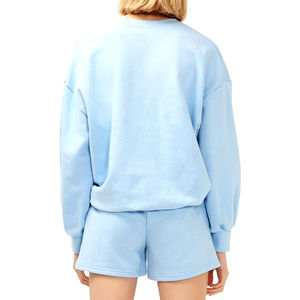 Conjunto de Sudadera con Capucha y Pantalones Cortos para Mujer, Tallas Grandes, MOQ Bajo, Último Diseño, Tendencia 2025 - Product Image 4