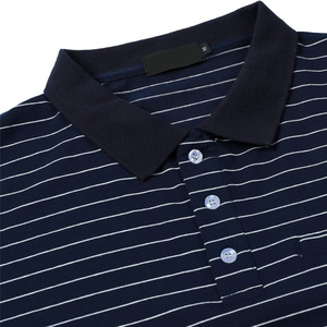 Vêtements d'entraînement pour hommes, chemises personnalisables, vêtements de golf performants, tricotés, imprimés numériquement, polyester respirant, poche, manches courtes - Product Image 4