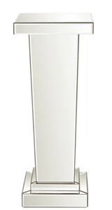 Mesa Consola Moderna de Acero Inoxidable con Pedestal, Mesa Auxiliar Rectangular, Mostrador de Recepción para Sala de Estar, Vestíbulo de Hotel - Product Image 5