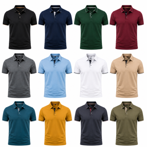 เสื้อโปโลพรีเมียมผู้ชาย แขนสั้น ผ้าคอตตอนผสม สวมใส่สบาย ระบายอากาศได้ดี รับผลิตตามสั่ง สีและขนาดตามต้องการ รับผลิตแบบ OEM ODM - Product Image 6