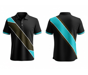 Polo personnalisé OEM entièrement sublimé, fabrication en usine, coutures durables pour hommes, femmes et jeunes, séchage rapide, polo actif Dry-Fit - Product Image 3