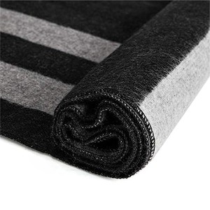 Men's <b>Black</b> <b>White</b> Checkered Knitted <b>Scarf</b> Long Acrylic Thermal Winter Warm Neck Wrap With Fringe - Product Image 6