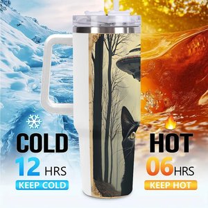 Custom Tumbler 40oz Stainless Steel <b>With</b> Handle And <b>Straw</b> For Outdoor Events - Product Image 6