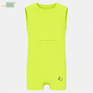 Body de Tubo Elástico de Algodón |   Traje Sensorial Sin Mangas con Cremallera para Niños, Ropa de Pierna Larga de Fácil Acceso, Ajuste Suave y Cómodo - Product Image 1