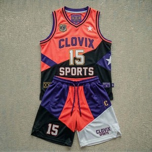 Ensemble de maillots de basket OEM en mesh avec impression par sublimation, anti-transpiration, fournisseur d'uniformes d'équipe - Product Image 1