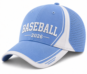 Gorra de Béisbol OEM Cómoda con 6 Ojales y Visera Ajustable, Logotipo Bordado Personalizado, Gorra Deportiva con Logotipo Personalizado, Flex - Product Image 1