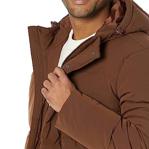 Custom Outdoor <b>Men</b> Puffer <b>Jacket</b> Featuring Zipper Closure <b>Long</b> Sleeve Waterproof Shell Thermal Comfort For Outdoor Use - Product Image 3