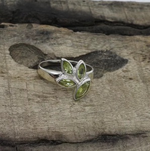 Natural <b>Peridot</b> Gemstone <b>Ring</b> Handmade in 925 Sterling Silver Elegant Green Stone Statement <b>Ring</b> for Women Solid Silver Jewelry - Product Image 6