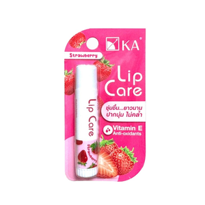 KA ลิปแคร์ 3.5 กรัม ขนาดพกพา ลิปบาล์มเนื้อแข็ง บำรุงริมฝีปากแห้ง ด้วยวิตามินอี กลิ่นสตรอว์เบอร์รีและส้มเมนทอล - Product Image 5