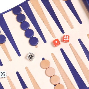 Juego de backgammon portátil de cuero personalizado, juego de backgammon enrollable de cuero PU, tablero de backgammon plegable para viajes y actividades al aire libre. - Product Image 6