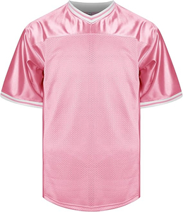 American Football Jersey Summer Retro Style Loose Printed Casual Sports Uniform 100% Polyester Quick Dry Breathable Front Logo - Product Image 3