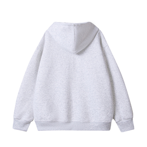 Comfortable Thick Cotton Blend <b>Zip</b> Hoodie Men Soft Touch Base Layer Full <b>Fastener</b> Long Sleeve Hooded Top - Product Image 5