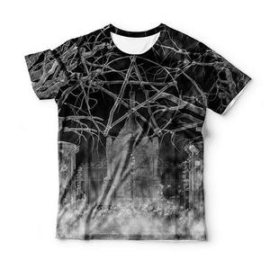 T-shirt noir pour homme, manches courtes, col rond, imprimé numérique, design de personnage Jack Skellington, jersey décontracté, coupe régulière, longueur normale - Product Image 3