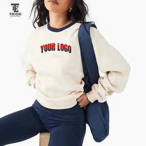 Sudadera Azul Marino para Mujer con Bloques de Color y Logotipo Personalizado, Novedad 2026, Venta al por Mayor, Servicio OEM, Diseño para Invierno - Product Image 5