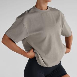 2026 New Arrival Women Oversized T-shirt Custom Graphic Crop <b>Top</b> Breathable T-shirt Active Short Sleeve T-Shirts Women - Product Image 6