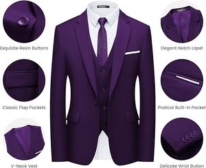 Costume de marié élégant, pantalon et veste, costume de mariage sur mesure - Product Image 5