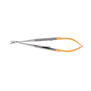 Portaagujas Curvo Castroviejo Perma Sharp de 14 cm, Instrumento Quirúrgico Dental para Microcirugía, Herramienta de Sutura de Acero Inoxidable - Product Image 4