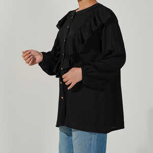 1PC XS Taille solide Georgette Top PW3176 - Product Image 2