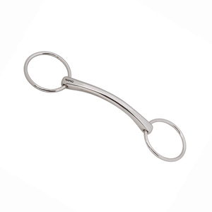 Fournisseur en gros – Bit à anneau lâche en acier inoxydable de haute qualité, profil ovale Mullen, équipement équestre personnalisable - Product Image 1