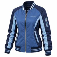Blouson Bomber Matelassé Respirant Personnalisé pour Femme, Qualité Supérieure, Modèle 2026 OEM ODM, Fermeture Éclair Décontractée, Manches Longues, Hiver