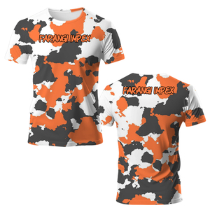 Camiseta Personalizada para Hombre con Estampado Naranja, Diseño de Sirena Rock N Roll, Transpirable, 100% Poliéster, Sublimación, Camiseta de Pesca - Product Image 6