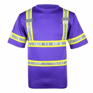High Quality Lightweight Design Reflective Hi Vis Safety Workwear <b>Tshirt</b> 2026 Regular Fit <b>Polyester</b>/Cotton Breathable - Product Image 4