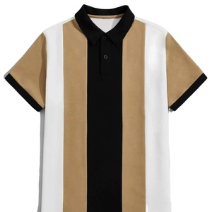 เสื้อโปโลผู้ชายแบบขายส่ง OEM ออกแบบเองได้ คุณภาพสูง แขนสั้น เสื้อยืดโปโลสำหรับตีกอล์ฟ - Product Image 2