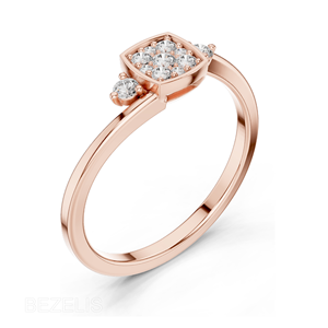 Anillo de compromiso Art Deco con diamante cultivado en laboratorio, corte escalonado en platino, diamante cultivado en laboratorio certificado por GI con clasificación. - Product Image 3