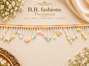 B.R. Flecos Decorativos Hechos a Mano con Cuentas de Perlas y Encaje de Estilo Boho de Lujo en Colores Arcoíris para Bolsos, Regalos y Ropa - Product Image 3