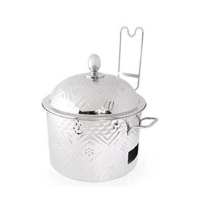 Ensemble de trois chauffe-plats métalliques décoratifs pour mariages et événements, style classique et design élégant - Product Image 3