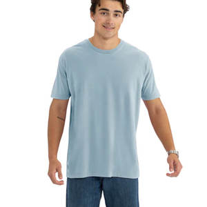 T-shirts personnalisés de haute qualité en coton peigné 100% filé en anneau, doux et lavés, en jersey de coton, vente en gros directe usine - Product Image 1