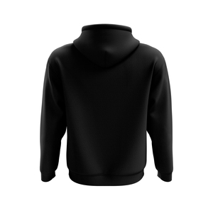 Sweat-shirt à capuche noir pour homme, couleur unie, logo imprimé sur le devant, style décontracté, coupe classique, tricoté, écologique, respirant, 100% coton - Product Image 2
