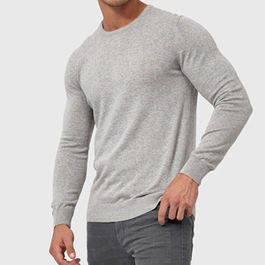 Men's Knit Pullover Crew Neck <b>Sweater</b> Loose Fit Fleece Crewneck Sweatshirt - Product Image 3