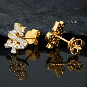 <b>Mens</b> Moissanite Money Sign Stud <b>Earrings</b> 925 <b>Silver</b> Diamond Hip Hop <b>Earrings</b> Iced Out Dollar Sign Luxury Gift for <b>Men</b> Wear Style - Product Image 6