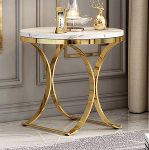 Rectangular Metal Eco-Friendly Coffee <b>Table</b> with Marble Top Metal <b>Legs</b> Modern Design for Living Room - Product Image 5
