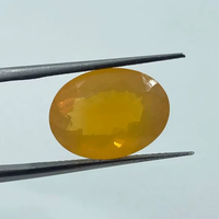 Opale de feu ovale naturelle de qualité supérieure 11x15mm 5.70 carats pour la fabrication de bijoux