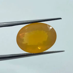 Gema de Ópalo de Fuego con Corte Ovalado, Natural, de la Mejor Calidad, 11x15mm, 5.70cts, para la Fabricación de Joyas - Product Image 1