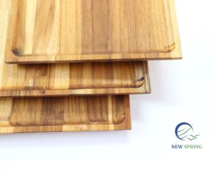 Bandeja para servir de madera de teca con forma rectangular de alta calidad de Vietnam, utensilios de cocina al mejor precio con mármol decorativo para servir alimentos - Product Image 6