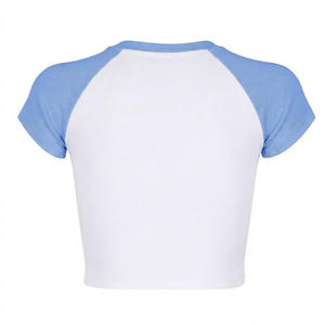 Street Wear Style Crew Neck Collar Design Women Crop <b>Tops</b> <b>Top</b> Selling Affordable Price Women Crop <b>Tops</b> - Product Image 2