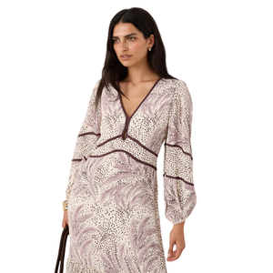 Vestido Maxi Floral Elegante para Mujer, Manga Corta, Estilo Casual - Product Image 4