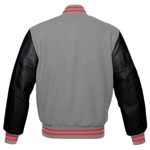 Customized XL Wool Leather Bomber <b>Jacket</b> for Men High Street Style College Lettermen Varsity Winter Wear Stand-up <b>Light</b> - Product Image 4