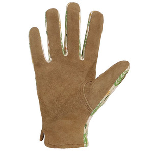 Wholesale <b>Latex</b> Garden <b>Gloves</b> Leather Fingertips Quick Durable Gardening <b>Gloves</b> For Unisex With easy Adjustable Wrist - Product Image 5
