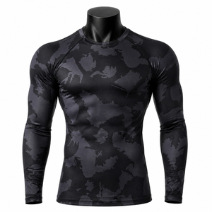 Camisetas Térmicas Transpirables de Manga Larga para Hombre de Alta Calidad, Ropa Deportiva, Camiseta de Spandex/Poliéster - Product Image 5