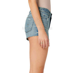 Shorts en jean pour femmes sur mesure, légers et respirants, vente en gros 2026, haute qualité pour adultes - Product Image 3