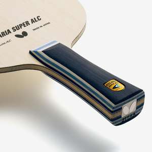 PROMO pour Raquette de Tennis de Table ALC FL ST 37191 37194 5 plis Super Arylate Carbone Offensif Shakehand 157x150mm 87g Fabriqué au Japon - Product Image 2