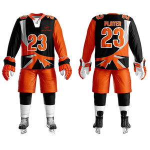 Uniforme de hockey sur glace à séchage rapide avec logo personnalisé, fabrication professionnelle, haute qualité, uniforme de hockey sur glace très vendu - Product Image 1