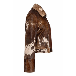 Veste en cuir de vachette, veste de motard en cuir de qualité supérieure avec finition durable, construction renforcée et style classique pour un look décontracté - Product Image 5