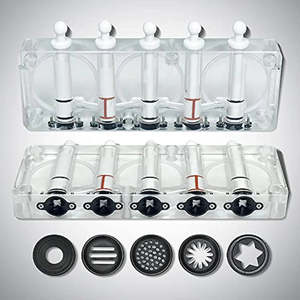 Máquina para Hacer Helados de Yogur Congelado con 5 Sabores de Frutas Mixtas, Dispensador Transparente Refrigerado con Tanques Superiores - Product Image 4