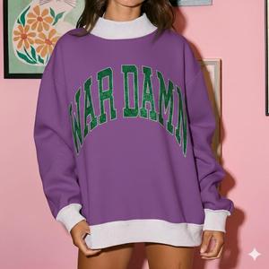 Sudadera Gráfica Naranja para Mujer, Personalizada, Oversize, Casual, Cómoda, de Algodón Suave, Cálida, Elegante, Moderna, de Manga Larga, Relajada - Product Image 4